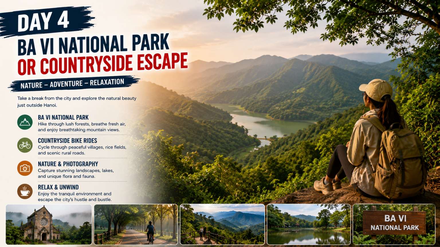 Ba Vi National Park day trip from Hanoi with mountains forests and nature