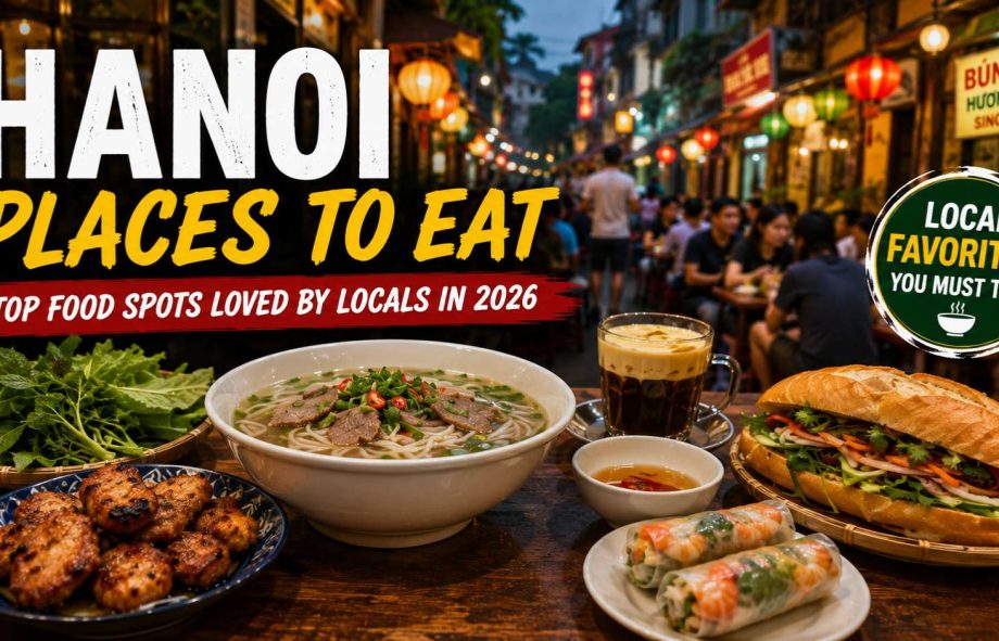 Hanoi places to eat featuring pho, banh mi, egg coffee and local street food in Hanoi
