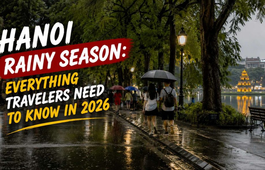 Hanoi rainy season guide 2026 with Hoan Kiem Lake after rainfall