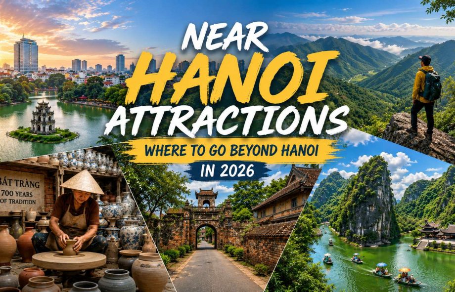 Near Hanoi attractions travel guide featuring Hanoi Old Quarter, Ninh Binh and Ba Vi National Park