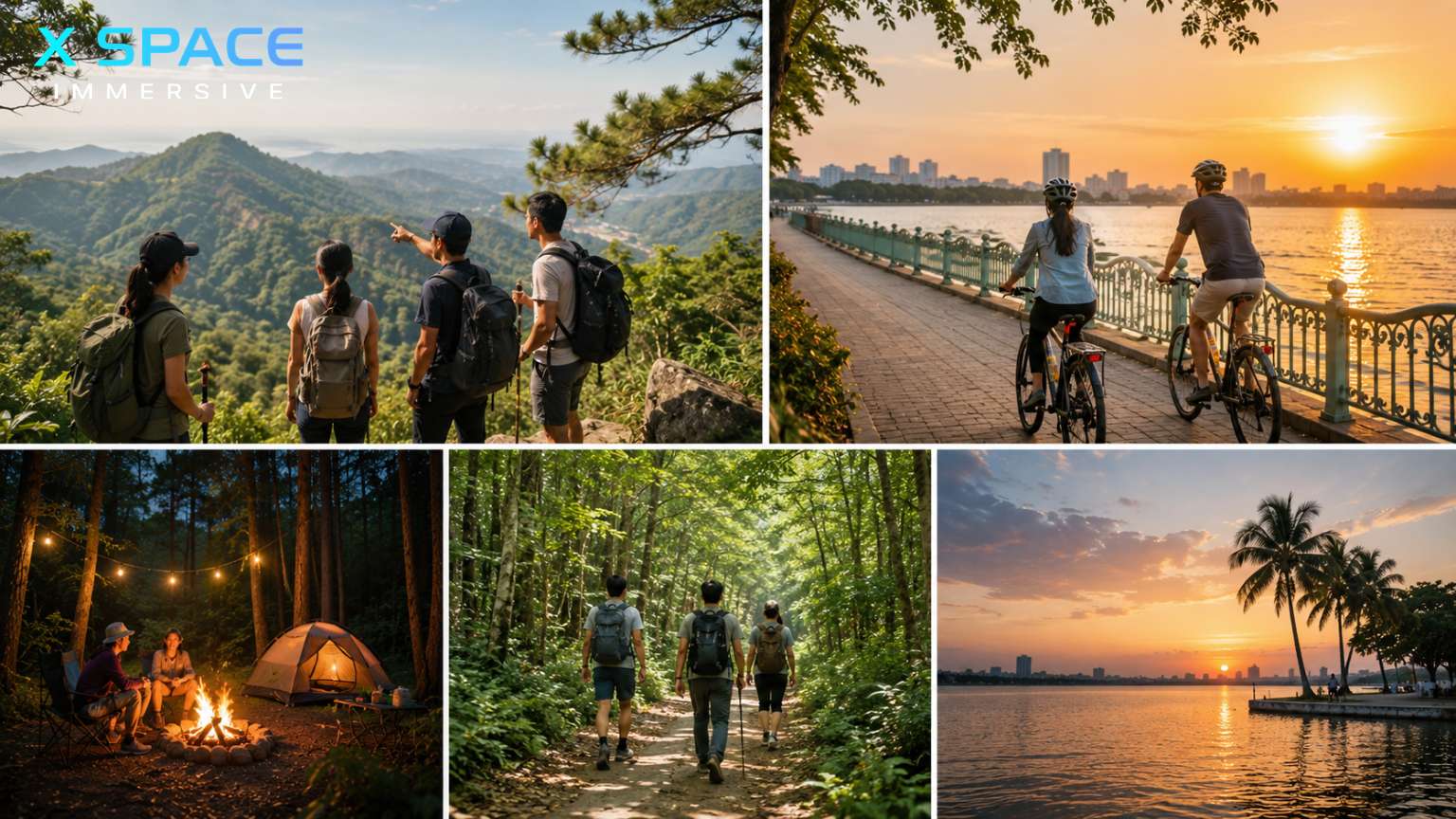 Outdoor attractions near Hanoi featuring Ba Vi National Park and West Lake