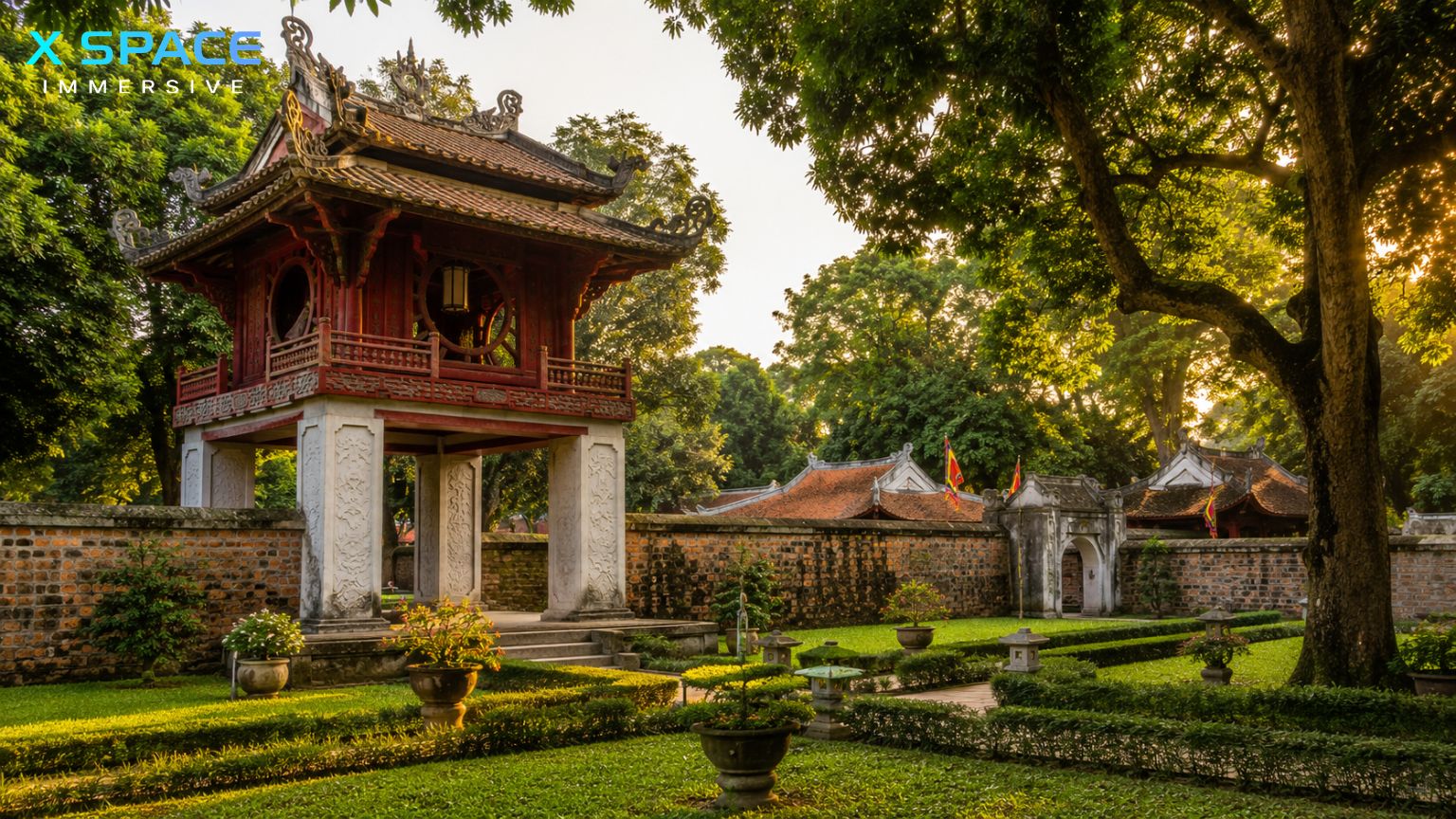 Temple of Literature ancient architecture and cultural heritage in Hanoi
