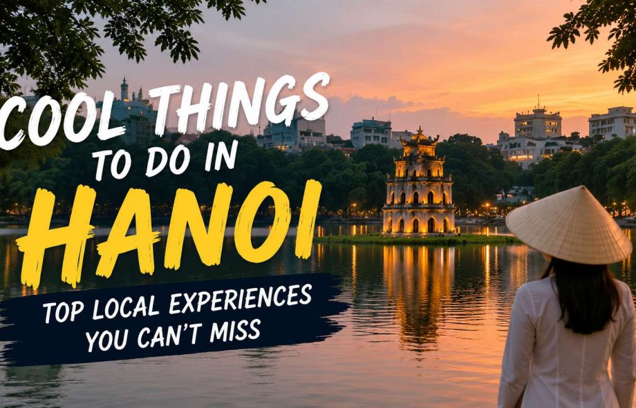 Cool Things to Do in Hanoi with Hoan Kiem Lake sunset