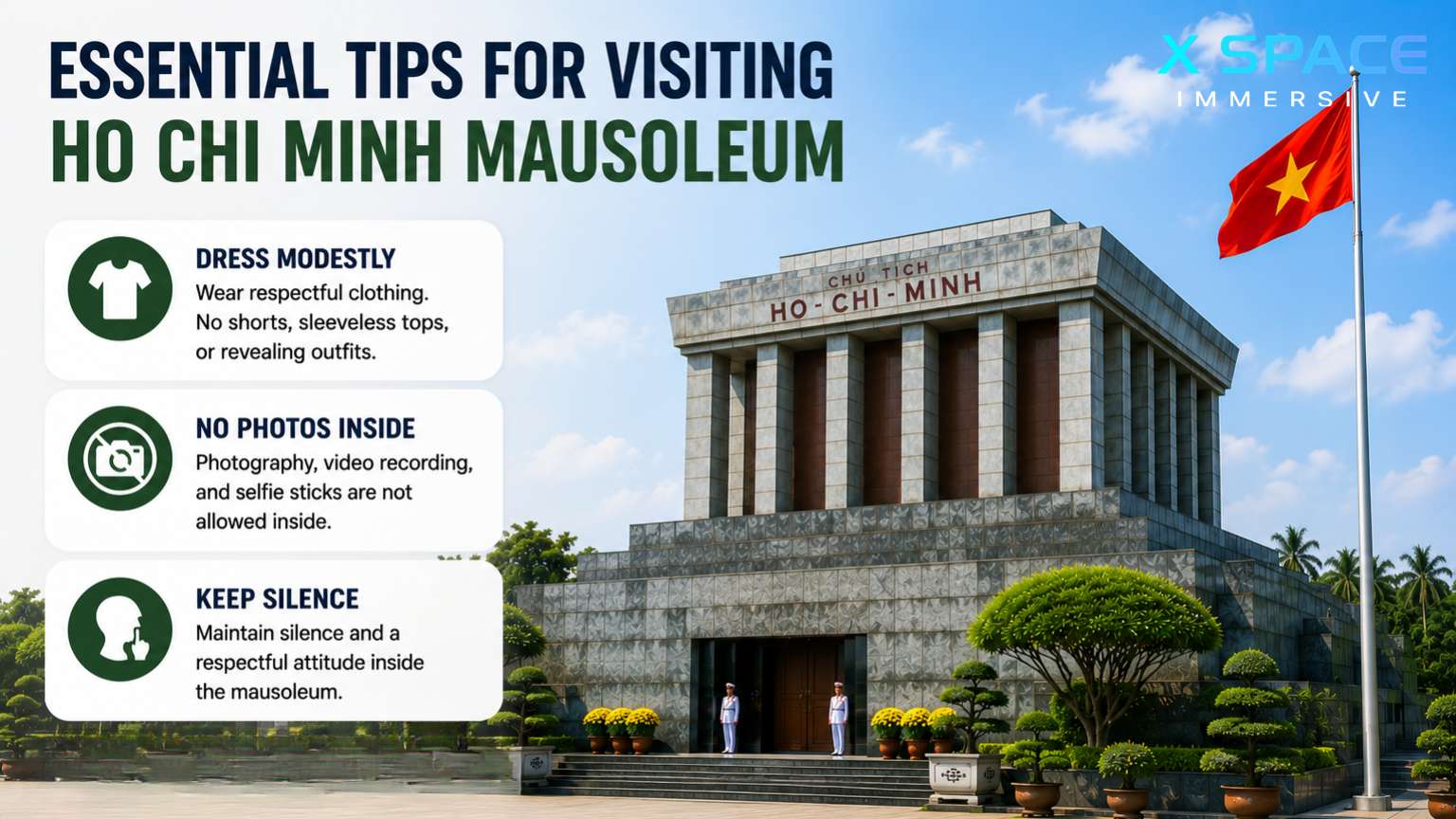 Essential tips for visiting Ho Chi Minh Mausoleum including dress code and visitor rules