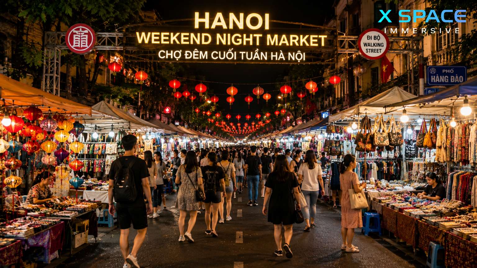 Hanoi Weekend Night Market in the Old Quarter