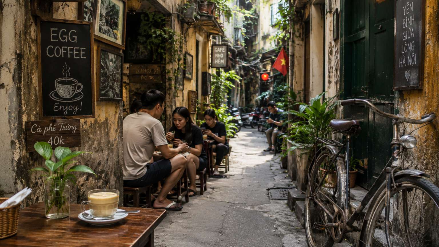 Hidden cafés and unique local experiences in Hanoi Vietnam
