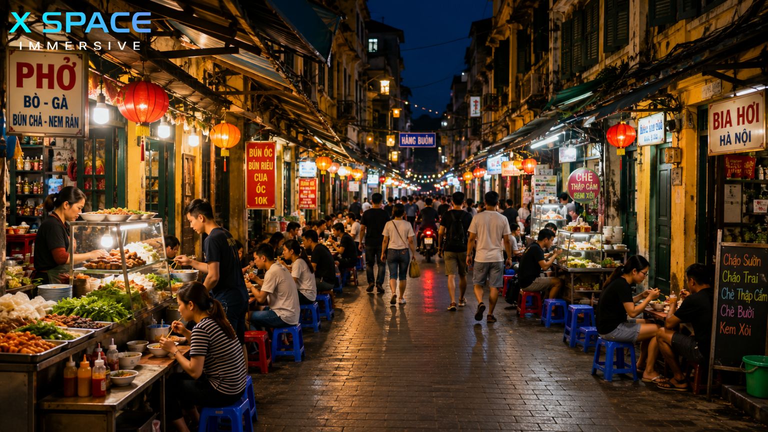 Where to eat in Hanoi Old Quarter with authentic local restaurants and vibrant street food vendors