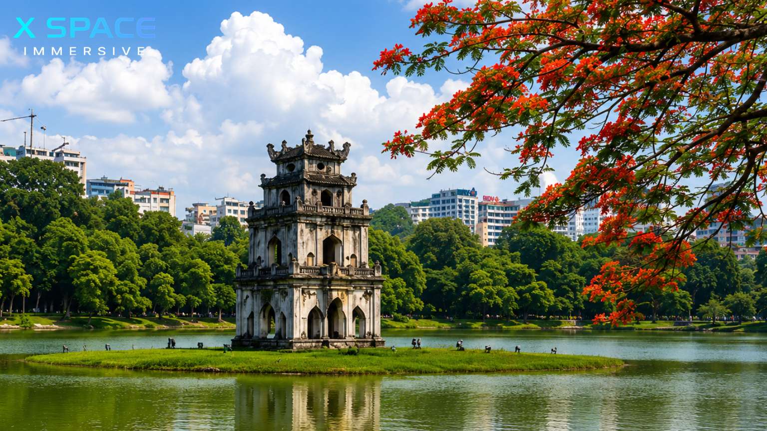 Hoan Kiem Lake in Hanoi - starting point for amazing day trips