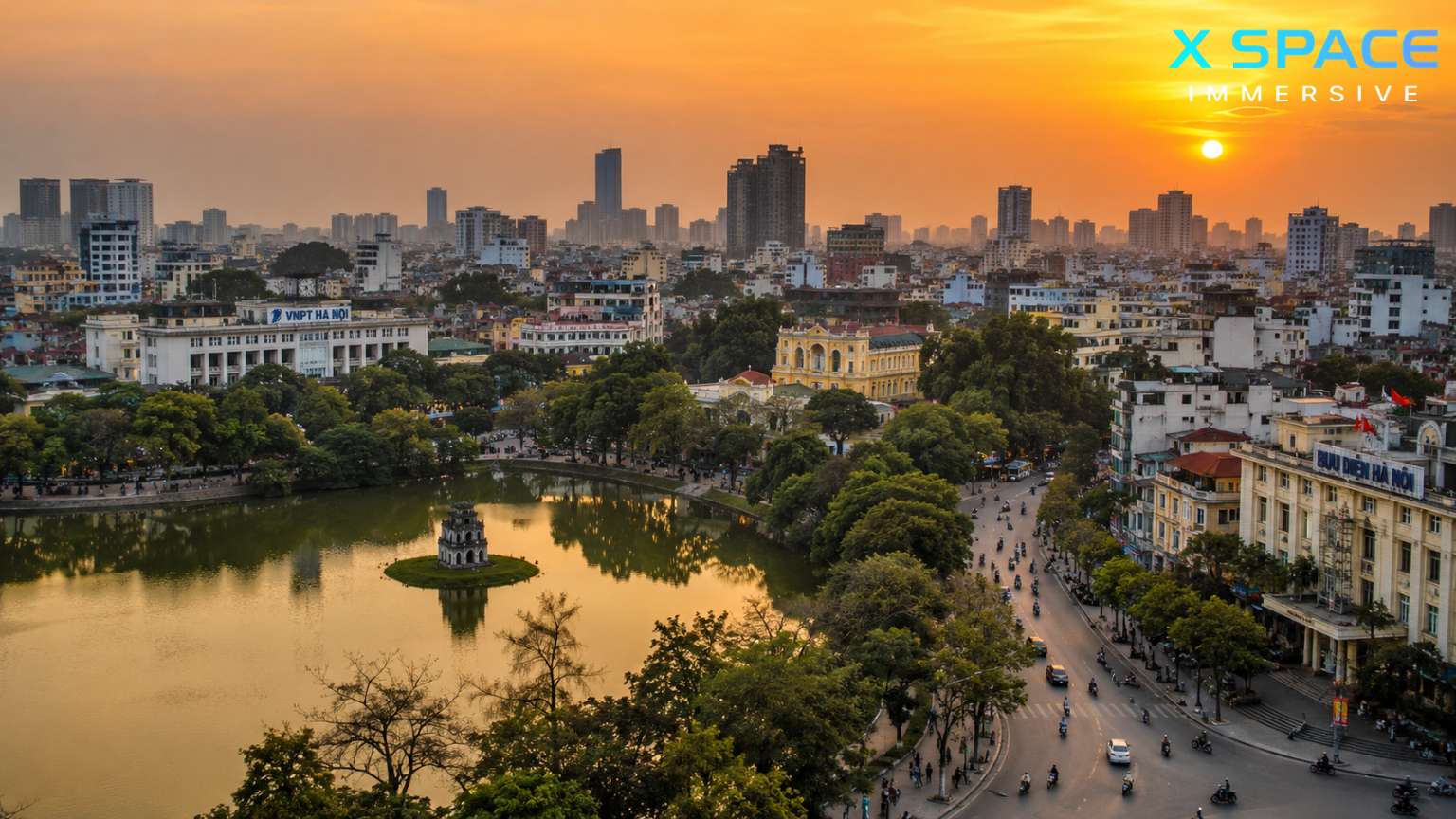 Beautiful view showing why Hanoi is one of Vietnam's most exciting cities