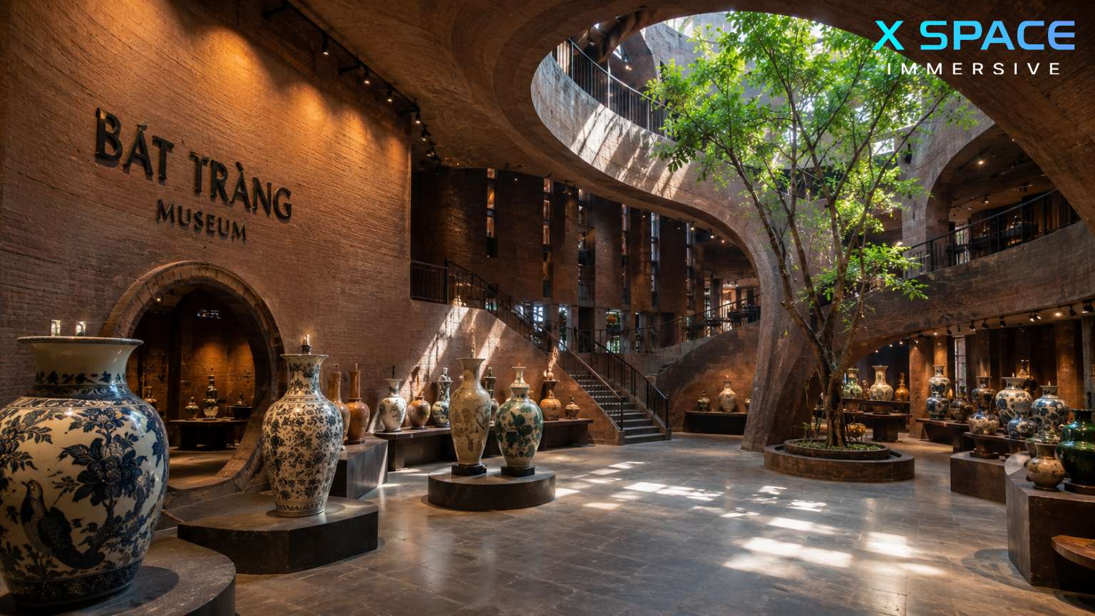 Bat Trang Pottery Museum displaying Vietnamese ceramics in Hanoi