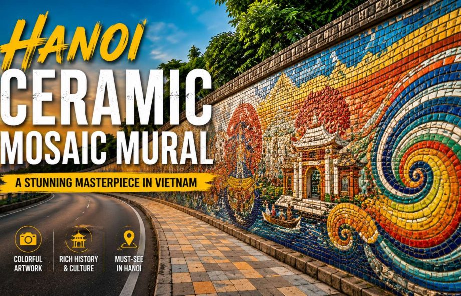 Hanoi Ceramic Mosaic Mural – a stunning masterpiece in Vietnam