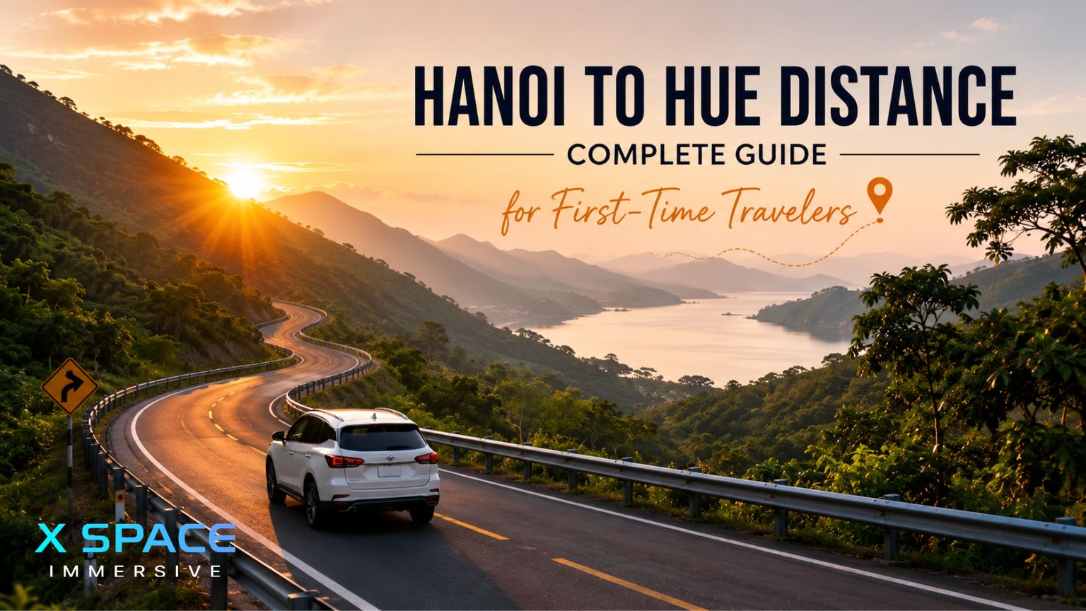 Hanoi to Hue distance by road scenic view