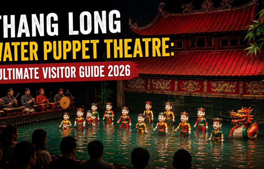 Thang Long Water Puppet Theatre in Hanoi with traditional water puppet performance and live orchestra