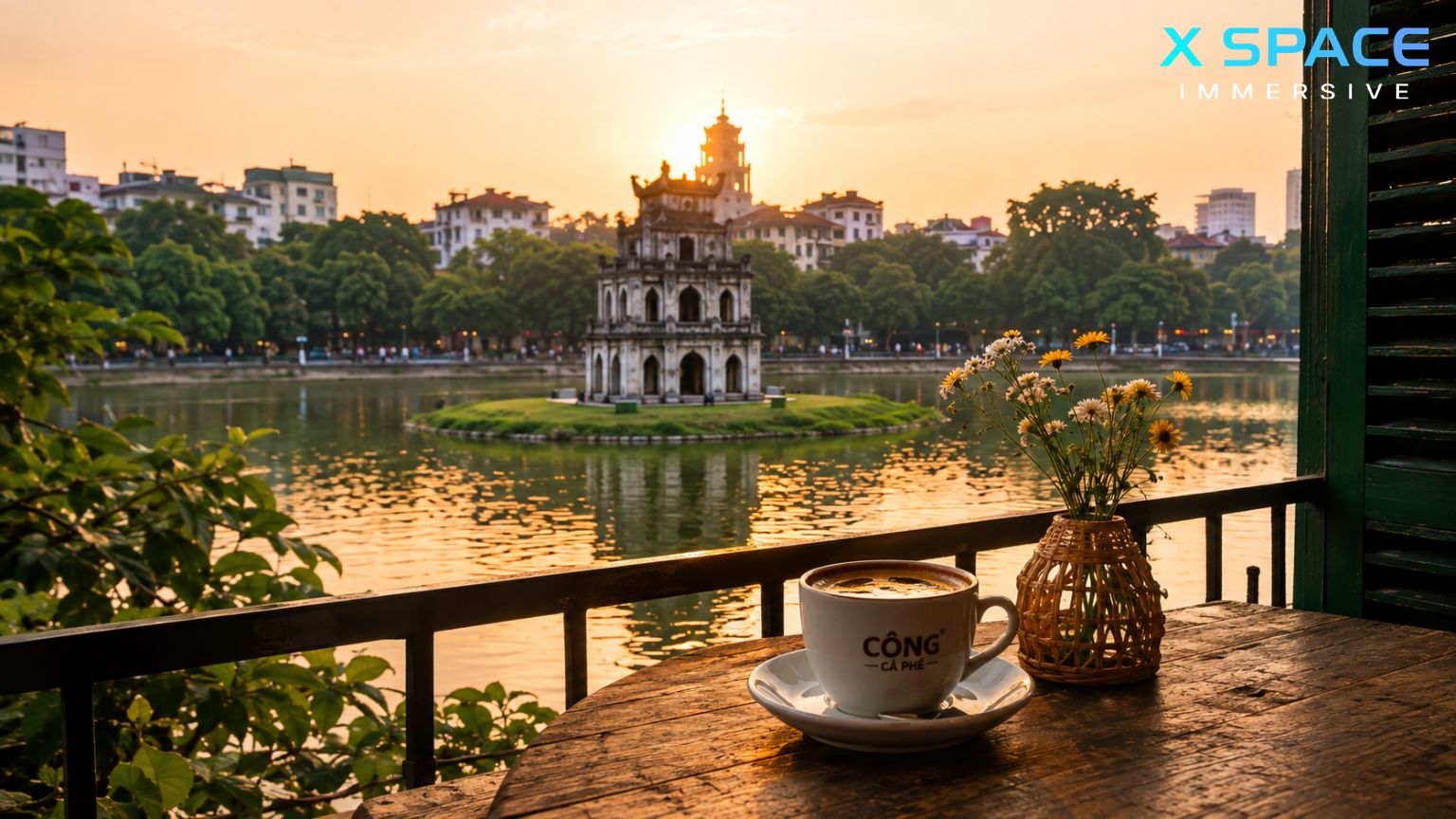 Coffee culture in Hanoi Old Quarter with historic streets, local cafés, and authentic Vietnamese coffee experience