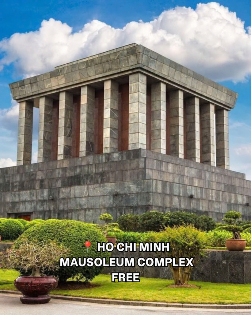 Ho Chi Minh Mausoleum seen from Ba Dinh Square in Hanoi