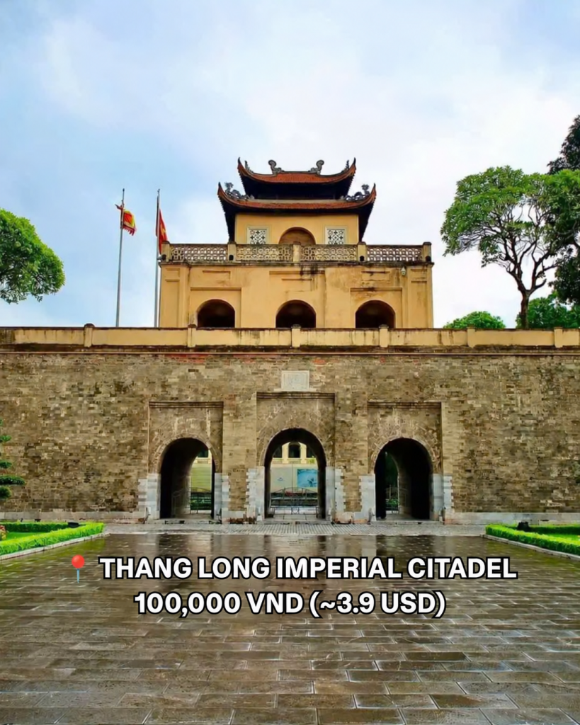 The main gate of the Thang Long Imperial Citadel in Hanoi